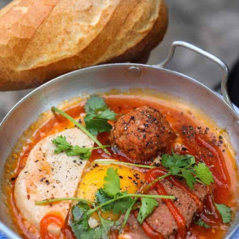 Meatball, Ham and Eggs